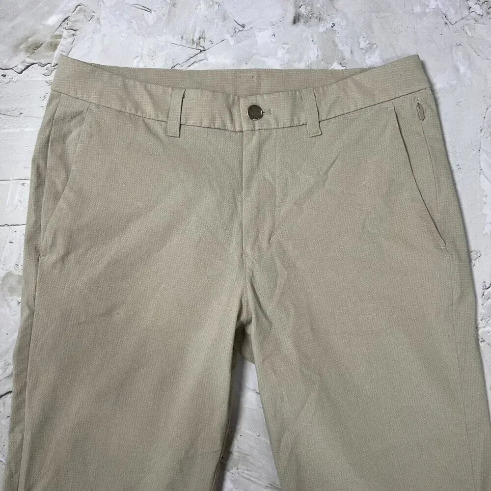 Lululemon Commission Slim Pant Ventlight SIZE 31 Gray Beige Chino